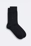 Men's Black Bamboo Plain Pattern Socks - 2