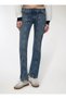 Vintage Women's Spanish Flare Jeans Low Waist Pocket Detailed Slim Fit Flare Pants - 4