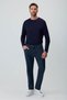 Men's Navy Blue Denim 5 Pocket Dynamic Fit Jean Jeans Trousers - 3