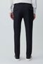 Men's Black Polyviscon Trendy Patterned Slim Fit Elastic Trousers - 5