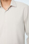 Men's Beige Polyester Trendy Patterned Dynamic Fit Hard Collar Shirt - 3