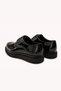 Men's Black Seasonal Patent Leather Eva Sole Shoes - 4