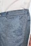 Men's Navy Blue Linen Trendy Patterned Elastic Slim Fit Trousers - 4