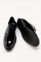 Men's Black Seasonal Patent Leather Eva Sole Shoes - 5