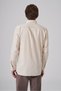 Men's Beige Cotton Trendy Striped Regular Fit Button-Down Collar Shirt - 5