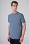 Men's Indigo Basic Crew Neck Dynamic Fit Cotton T-Shirt - 2