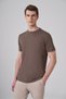 Men's Khaki Trend Crew Neck Rayon Dynamic Fit Tshirt - 3