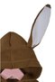 Unisex Knitwear Rabbit Eared Hooded Baby Jumpsuit Brown - 6