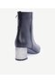 Leather Heeled Boots with Metal Heels - 3