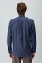 Men's Navy Blue Trendy Checkered Dynamic Fit Shirt - 4