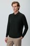 Men's Khaki Basic Polo Collar Dynamic Fit Comfortable Cut Knitwear - 2