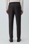 Men's Brown Polyviscon Trend Straight Slim Fit Trousers - 4