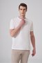 Men's Ecru Trend Plain Combed Cotton Crew Neck Tshirt - 3