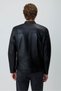 Men's Black Ibiza Biker Short Leather Jacket - 6
