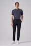 Men's Navy Blue Trend Gofre Slim Fit Trousers - 3