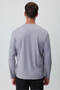 Men's Light Gray Crew Neck Rayon Sweatshirt - 6