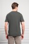 Men's Khaki Basic Crew Neck Dynamic Fit Cotton T-Shirt - 5
