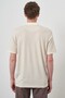 Men's Beige Trend Polo Neck T-Shirt - 5