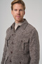 Men's Brown Trend Wool Dynamic Fit Shirt Jacket - 3