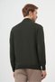Men's Khaki Basic Half Turtleneck Dynamic Fit Relaxed Cut Knitwear - 5