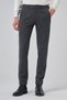 Men's Gray Trend Slim Fit Elastic Zippered Trousers