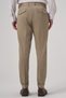 Men's Beige Polyviscon Trend Patterned Slim Fit Double Pleated Trousers - 5