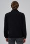 Men's Black Wool Berber Collar Shirt Jacket - 6