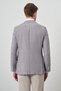 Men's Cherry Linen Woven Slim Fit Mono Collar Jacket - 5
