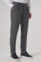 Men's Smoked Polyviscon Trend Patterned Slim Fit Double Pleated Trousers - 2