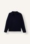 Relax Fit Polo Collar Ribbed Camisole Long Sleeve Basic T-Shirt F1007Ax25Au - 6