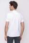 Men's White Basic Polo Neck Dynamic Fit T-Shirt - 2