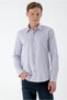 Men's Lilac Dobby Armür Slim Fit Shirt - 3