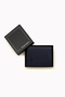 Men's Navy Blue 100% Leather Magnetic Wallet - 4