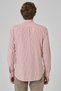 Men's Orange Cotton Trend Striped Dynamic Fit Button Collar Shirt - 5