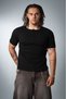 Siyah Crupt Essential Henley Erkek Tişört