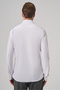 Men's White Trend Flat Slim Fit Full Italian Collar Shirt - 5