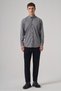 Men's Black Cotton Trend Pitikareli Regular Fit Buttoned Collar Shirt - 4