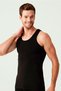 Men's Black Basic Plain 100% Cotton Undershirt
