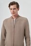 Men's Beige Seasonal Worker Dynamic Fit Shirt Jacket - 3