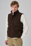 Men's Brown Trend Wool Dynamic Fit Puffer Vest - 5