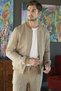 Men's Beige Seasonal Worker Dynamic Fit Shirt Jacket