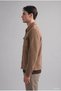 Slim Fit Polo Collar Lined Zippered Pocketed Cashmere Jacket F0461Ax26Wn - 3