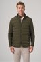 Men's Green Polyamide Short Quilted Jacket