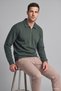 Cotton Regular Fit Polo Collar Thick Fabric Basic Sweatshirt H1833Ax26Au - 5