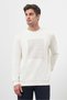 Men's Ecru Trend Crew Neck Sweat-Shirt