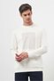 Men's Ecru Trend Crew Neck Sweat-Shirt - 3