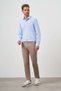 Men's Beige Summer Cotton Side Pocket Slim Fit Chino Pants - 4