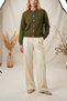Women's Buttoned Front Closure Long Sleeve Soft Textured Basic Knitwear Cardigan - 4
