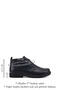 Women's Navy Blue Antique Rubber Sole Genuine Leather Boots - 3