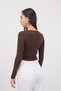 Square Neck Crop Blouse B3713-J1 - 4